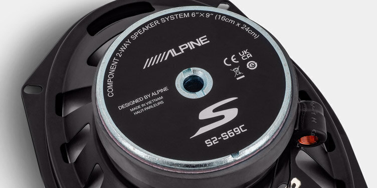 Alpine S2-S69C, melns cena un informācija | Auto akustiskās sistēmas | 220.lv