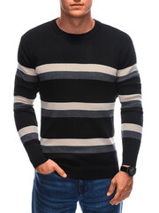 Vīriešu džemperis E221 melns 12311678 cena un informācija | Vīriešu džemperi | 220.lv