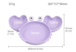 Bērnu trauku komplekts, rozā, 10gab. цена и информация | Детская посуда, контейнеры для молока и еды | 220.lv
