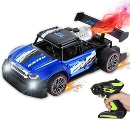 Радиоуправляемая машина с эффектами дыма, синяя цена и информация | Конструктор автомобилей игрушки для мальчиков | 220.lv