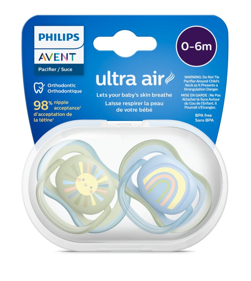 Knupītis Philips Avent Ultra Airs SCF085/58, 0-6 mēn., 2 gab. cena un informācija | Knupīši | 220.lv