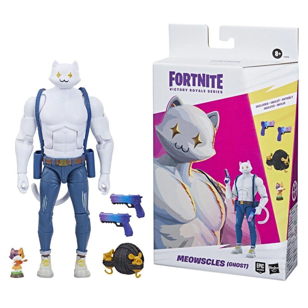 Kolekcionējama figūriņa Meowscles Ghost)Fortnite Victory Royale, 15 cm cena un informācija | Rotaļlietas zēniem | 220.lv