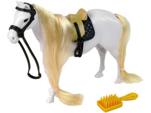 Zirga figūriņa Lean Toys, balta cena un informācija | Rotaļlietas meitenēm | 220.lv