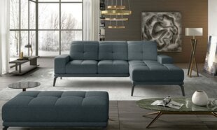 Правый угловой диван и пуфик Eltap Torrense, голубой цвет цена и информация | Угловые диваны | 220.lv