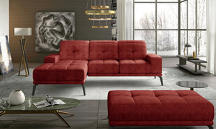 Левый угловой диван и пуф Eltap Torrense, красный цвет цена и информация | Угловые диваны | 220.lv