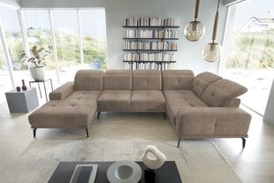 Stūra dīvāns Eltap Neviro, smilškrāsas cena un informācija | Stūra dīvāni | 220.lv