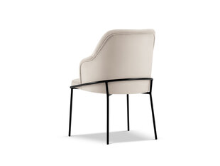 Krēsls Cosmopolitan Design Sandrine, smilškrāsas/melns cena un informācija | Virtuves un ēdamistabas krēsli | 220.lv