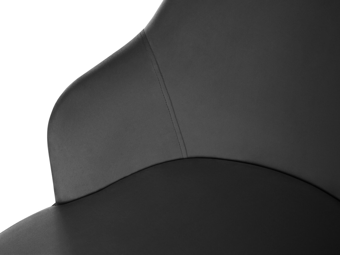 Krēsls Cosmopolitan Design Sandrine, pelēks/melns цена и информация | Virtuves un ēdamistabas krēsli | 220.lv