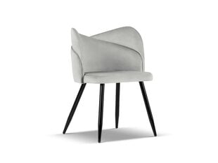 Krēsls Cosmopolitan Design Santana, pelēks/melns cena un informācija | Virtuves un ēdamistabas krēsli | 220.lv