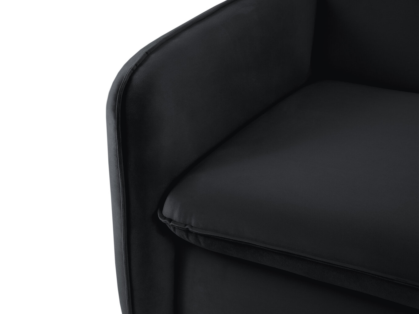 Dīvāns-gulta Cosmopolitan Design Vienna, melns cena un informācija | Dīvāni | 220.lv