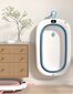 Silikona vanna mazulim ar termometru Tx-home, zila cena un informācija | Mazuļa mazgāšana | 220.lv