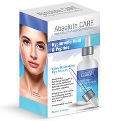 Сыворотка для глаз Absolute Care Hyaluronic Acid & Peptide, 30 мл цена и информация | Сыворотки, кремы для век | 220.lv