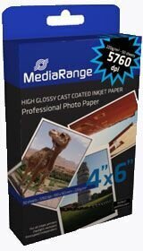 Fotopapīrs Mediarange, 100x150 mm, 50 gab. cena un informācija | Burtnīcas un papīra preces | 220.lv