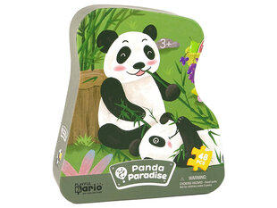 Puzle LeanToys Panda Forest, 48 gab. cena un informācija | Puzles, 3D puzles | 220.lv