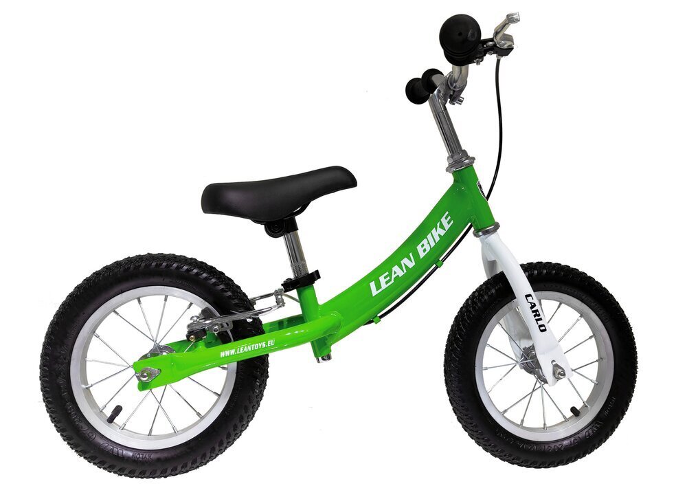 Balansa velosipēds Lean Toys Carlo, zaļš cena un informācija | Balansa velosipēdi | 220.lv