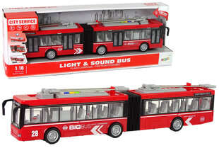 Двухместный автобус 1:16, красный цена и информация | Игрушки для мальчиков | 220.lv
