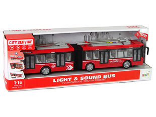 Двухместный автобус 1:16, красный цена и информация | Игрушки для мальчиков | 220.lv