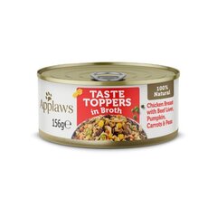 Applaws Dog Taste Toppers с курицей, говяжьей печенью и тыквой, 12х156г цена и информация | Консервы для собак | 220.lv