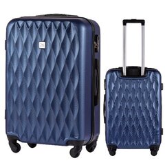 Средний чемодан Wings TD190, 65cm синий цена и информация | Чемоданы, дорожные сумки | 220.lv