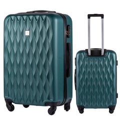 Средний чемодан Wings TD190, 65cm зеленый цена и информация | Чемоданы, дорожные сумки  | 220.lv