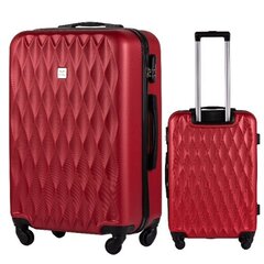 Средний чемодан Wings TD190, 65cm Красный цена и информация | Чемоданы, дорожные сумки | 220.lv
