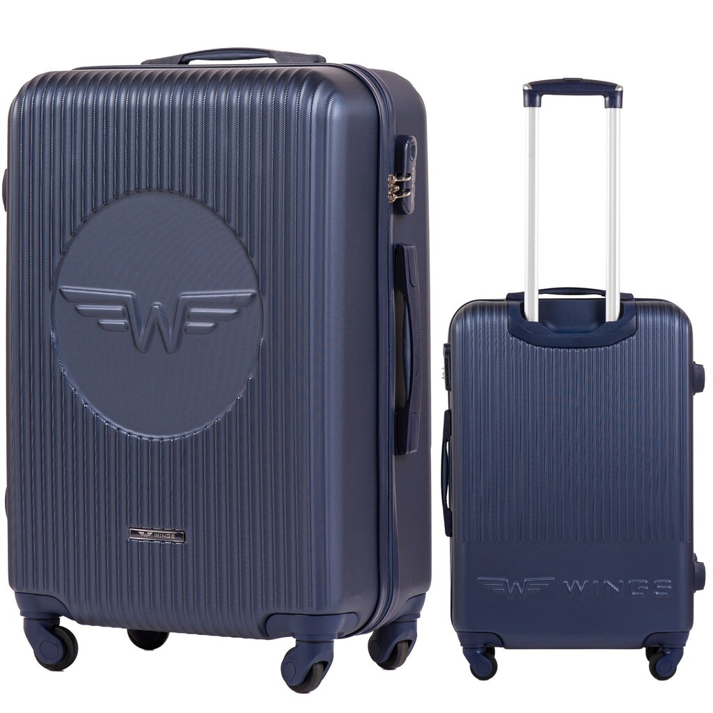 Vidējs koferis Wings SWL01, 65cm, zils cena un informācija | Koferi, ceļojumu somas | 220.lv