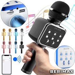 Микрофон BERIMAX с эффектами DS878 BRM_0508021BK цена и информация | Развивающие игрушки | 220.lv