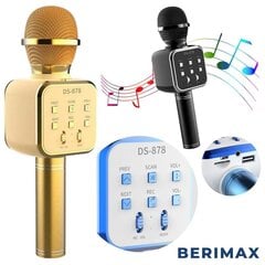 Mikrofons ar efektiem Berimax DS878, dzeltens цена и информация | Развивающие игрушки | 220.lv