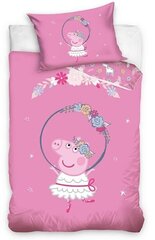 Комплект постельного белья для детей Peppa Pig, 100x135 см, 2 части цена и информация | Комплекты постельного белья | 220.lv