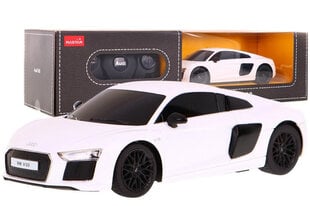 Tālvadības pults Audi R8, 1:24, balta krāsā cena un informācija | Rotaļlietas zēniem | 220.lv