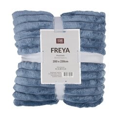 Плед FREYA XL 200х230см, голубой цена и информация | Покрывала, пледы | 220.lv