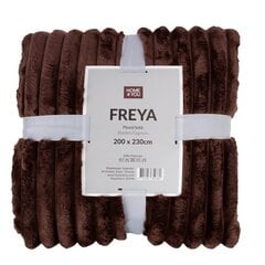 Pleds FREYA XL 200x230cm, brūns cena un informācija | Gultas pārklāji, pledi | 220.lv