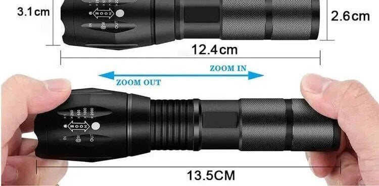 Taktiskais LED lukturītis Modux T6, 2 gab. cena un informācija | Lukturi | 220.lv