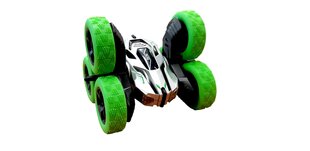 Радиоуправляемая каскадерская машина, зеленая. цена и информация | Конструктор автомобилей игрушки для мальчиков | 220.lv
