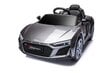 Vienvietīgs elektroauto bērniem Lean Toys Audi R8, sudraba cena un informācija | Bērnu elektroauto | 220.lv