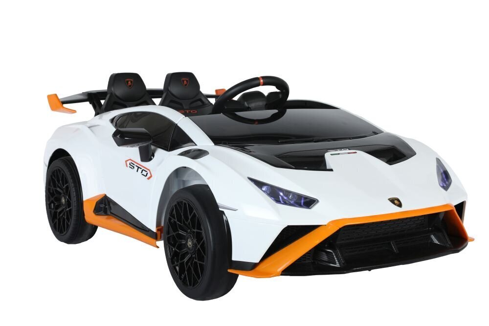 Vienvietīgs elektroauto bērniem Lamborghini Sto Drift, balts цена и информация | Bērnu elektroauto | 220.lv