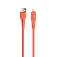 Setty cable USB - Lightning 1,5 m 2,1A KSA-L-1.5210 orange цена и информация | Кабели и провода | 220.lv