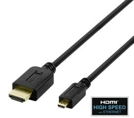 Deltaco, HDMI/Micro HDMI, 2 m цена и информация | Кабели и провода | 220.lv