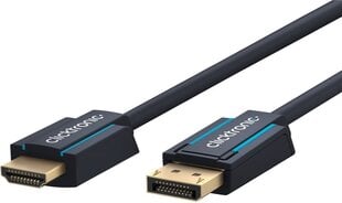 Clicktronic, DP/HDMI, 2 m цена и информация | Кабели и провода | 220.lv