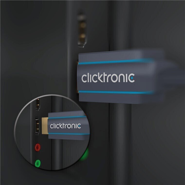 Clicktronic, DP/HDMI, 5 m cena un informācija | Kabeļi un vadi | 220.lv