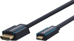 Clicktronic HDMI/ micro HDMI 1.4, 5 m cena un informācija | Kabeļi un vadi | 220.lv