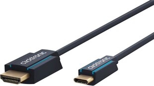 Clicktronic USB-C/HDMI 2.0, 2 m cena un informācija | Kabeļi un vadi | 220.lv