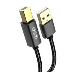 XO cable GB010A USB - USB-B 1,5 m black цена и информация | Кабели и провода | 220.lv