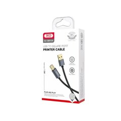 XO cable GB010A USB - USB-B 1,5 m black цена и информация | Кабели и провода | 220.lv