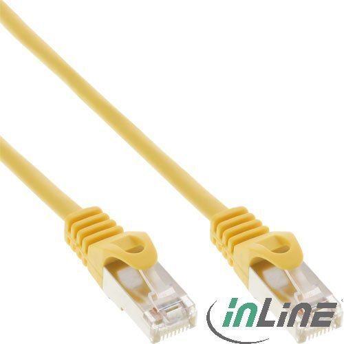 InLine 72550Y, RJ45 CAT5e SF/UTP, 0.5 m цена и информация | Kabeļi un vadi | 220.lv