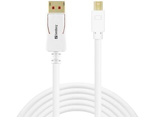 Sandberg Mini DisplayPort/DisplayPort, 2 m cena un informācija | Kabeļi un vadi | 220.lv