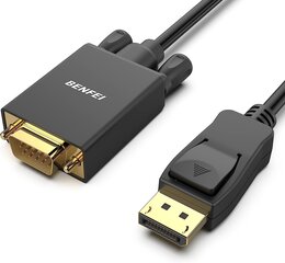 DisplayPort на VGA, Benfei 1,8 млн. Золото, 1080p DisplayPort DP в кабель VGA цена и информация | Кабели и провода | 220.lv