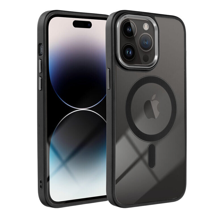 Apvalks Clear Case MagSafe priekš iPhone 15 Pro Max (6,7″) Melns цена и информация | Telefonu vāciņi, maciņi | 220.lv