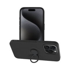 Silikona apvalks priekš iPhone 15 Pro Max (6,7") Melns цена и информация | Чехлы для телефонов | 220.lv