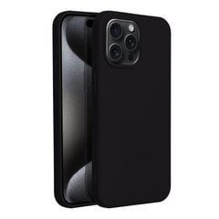 Forcell silikona apvalks priekš iPhone 15 Pro (6,1”) – Melns цена и информация | Чехлы для телефонов | 220.lv